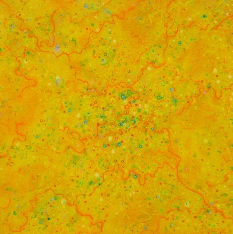 yellow mellow abstract landscape painting original