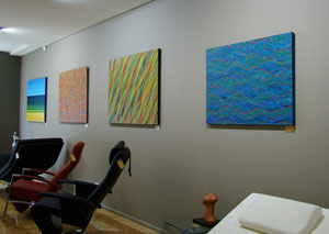 Gerzabek abstract paintings exhibited de Stijl gallery