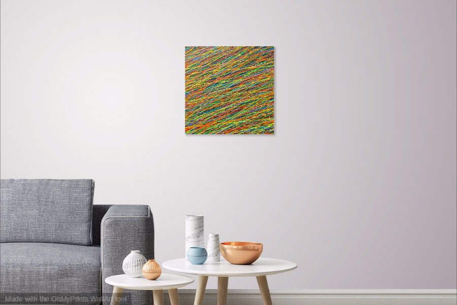 crossover original contemporary painting on wall